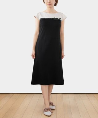 TOCCA 【WEB限定＆洗える】RIBBONSTICK ドレス ブラック系