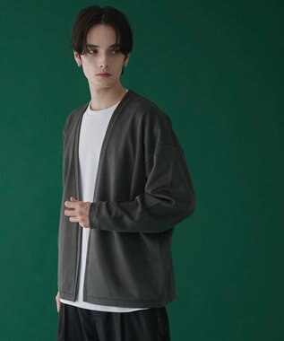 WEGO 【2点SET】フェイクスウェードアンサンブルカーディガン ブラック中濃色