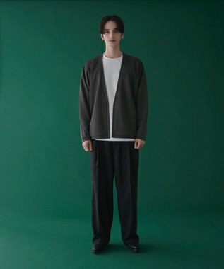 WEGO 【2点SET】フェイクスウェードアンサンブルカーディガン ブラック中濃色