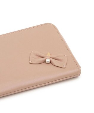 LANVIN en Bleu ペアル 薄マチLファスナー長財布 ピンク