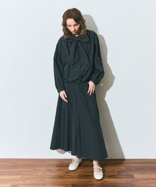 GRACE CONTINENTAL ボウタイシャツブルゾン ブラック