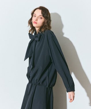 GRACE CONTINENTAL ボウタイシャツブルゾン ブラック