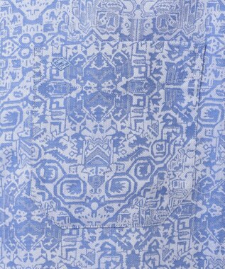 JOSEPH ABBOUD MOUNTAIN 【SPACE】OGジャガード シャツ サックスブルー系