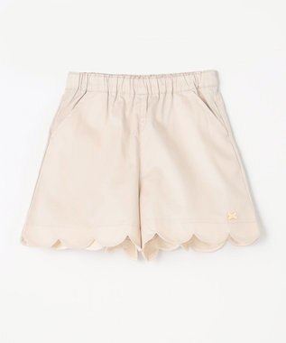 ANY KIDS 裾 スカラップ パンツ ベージュ