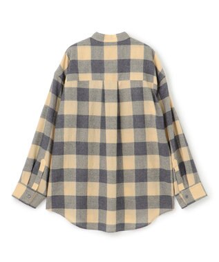 BEIGE， HOBBS / ウールチェックカシュクールブラウス L.Mustard ×Md Gray