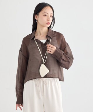earth music&ecology マルチウェイポーチショルダー Ivory