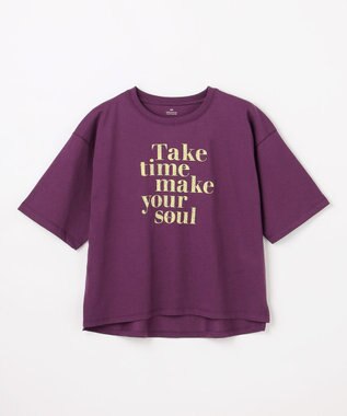 ANY ANYファンクションロゴTシャツ パープル