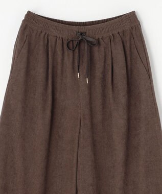 ANY コーデュロイタックバギーパンツ ブラウン