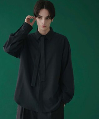 WEGO ボウタイシャツ(LS) ブラック