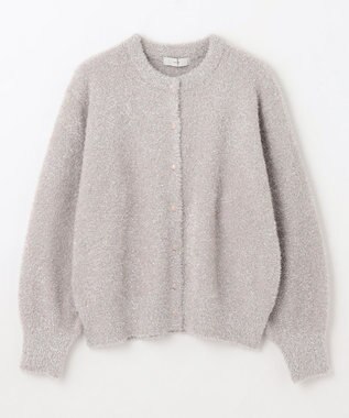 ANY シャイニーニットカーディガン シャンパン