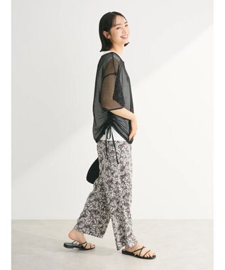 Green Parks ＳＥＴ２点　メッシュ＋ノースリーブロゴプルオーバー Black