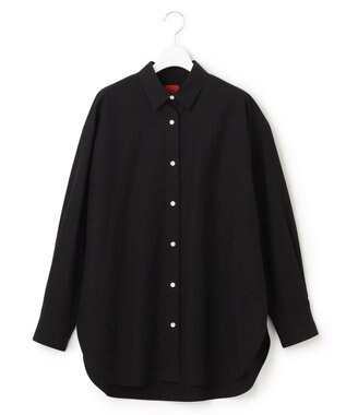 23区 【23区 | 5525gallery】コットンタイプライター オーバーシルエット シャツ ブラック系