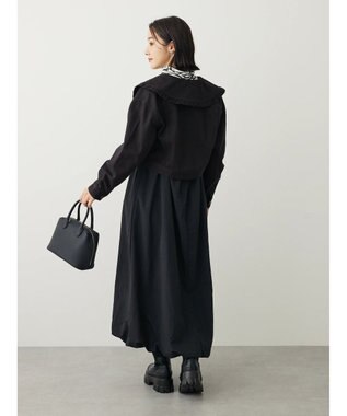 Green Parks ・Ｄｏｕｂｌｅ　Ｆｌａｇｓ　フリルカラージャケット Black