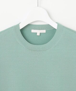 自由区 L 【アンサンブル対応・洗える】アセテートコットンプルオーバー ニット ミストグリーン