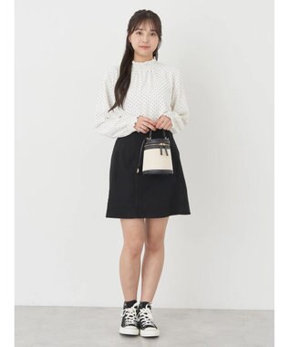 earth music&ecology シャーリングブラウス Dot