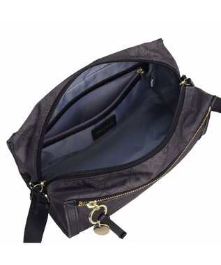 ACE BAGS & LUGGAGE HAyU × ace.  ユッカ ショルダーバッグ 17832 チャコール（ネコヘッド柄）