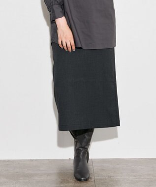 J.PRESS YORK STREET 【WOMEN】タイトロングスカート グレー系3