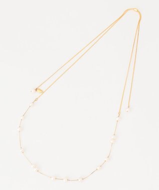 GRACE CONTINENTAL orgablanca パール＆チェーンネックレス