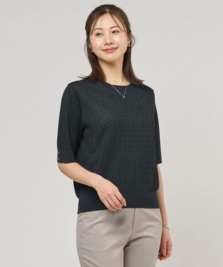 J.PRESS LADIES S  Vis/Peスパーク クルーネック プルオーバー