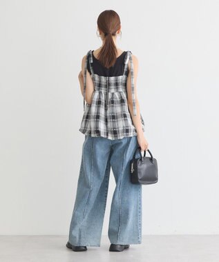 earth music&ecology ハイウエストデニムパンツ Light Indigo