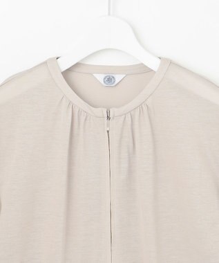 J.PRESS LADIES 【接触冷感・洗える】シアー ブルゾン グレージュ系