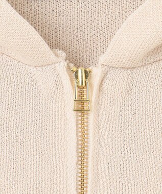 UNFILO シアーダンボールニット ZIPフーディ ベージュ