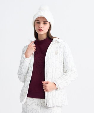 23区GOLF 【WOMEN】中綿ロゴグラフィックブルゾン