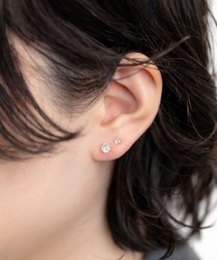 blancotokyo 【金属アレルギー対応】ジルコニアピアス MOONLIGHT ゴールド