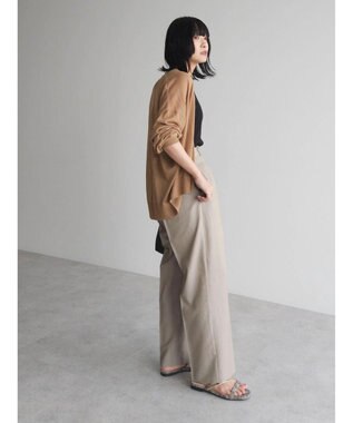 Green Parks ワイドタックパンツ Beige