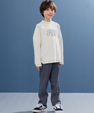 J.PRESS KIDS 【100-130cm】20/2 天竺ロゴ カットソー アイボリー系