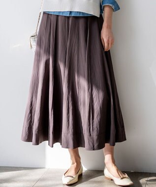 23区 【先行予約】マットライトタフタ フレアスカート