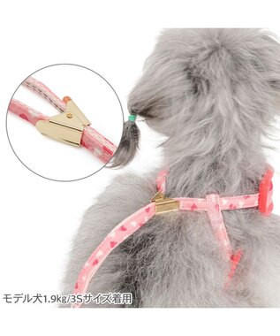 PET PARADISE スヌーピー リード付きハーネス 《ハートベル》 ＳＳ 0