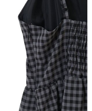 earth music&ecology ビスチェ風キャミドレ Black