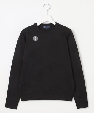 23区GOLF 【WOMEN】ロゴスポーツニット イージーケア ブラック系