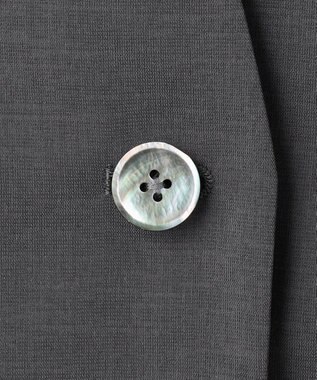 J.PRESS LADIES L 【セットアップ対応】ファンマートロストレッチ ノーカラー ジャケット チャコール系