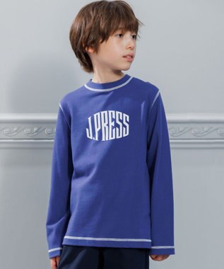 J.PRESS KIDS 【100-130cm】20/2 天竺ロゴ カットソー ダルブルー系