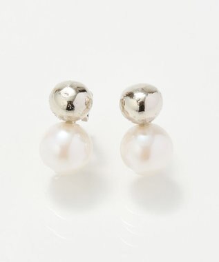 Phoebe ツインパールメタルイヤリング　シルバー シルバー