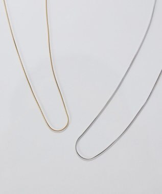 Phoebe 【金属アレルギー対応】ミニマルコンパクトチェーンネックレス/サージカルステンレス シルバー シルバー