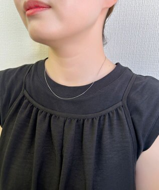 Phoebe 【金属アレルギー対応】ミニマルコンパクトチェーンネックレス/サージカルステンレス シルバー シルバー