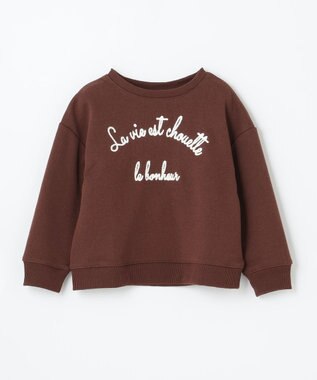 ANY KIDS 刺繍トレーナー ボルドー