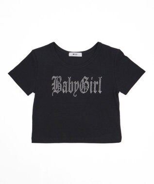 WEGO ラインストーンチビリブT ブラック