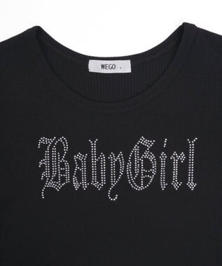 WEGO ラインストーンチビリブT ブラック