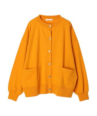 Green Parks ミニ裏毛オーバーサイズカーディガン Orange
