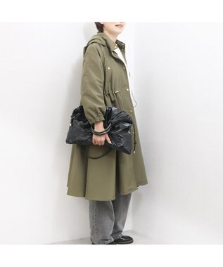 UNBILLION カシュカシュ cachecache / コンビ金手ハンドル2wayトート ブラック