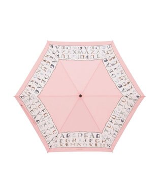 MOONBAT ポール & ジョー (PAUL & JOE ACCESSOIRES) ABC Garden アニマル 折りたたみ傘 竹手元 巾着型傘袋 ピーチ