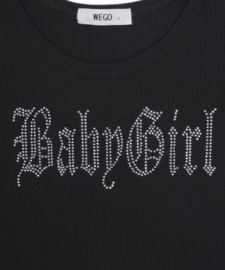 WEGO ラインストーンチビリブT ブラック