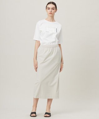 ICB 【新色追加・接触冷感・UVケア・洗える】 ロゴTEE オフホワイト系