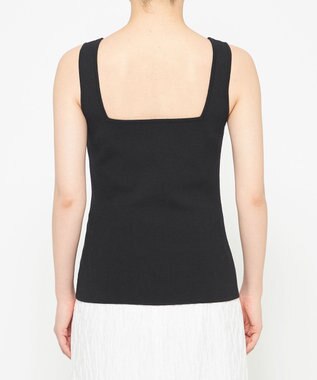 uncrave リネンニット スクエアタンクトップ ブラック