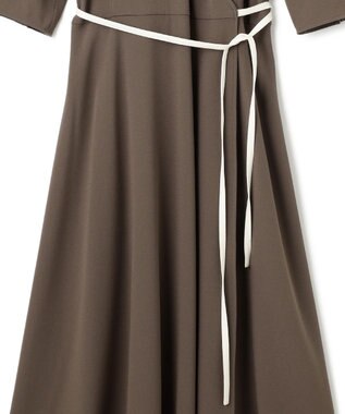 BEIGE， 【L-size】CINDY / カシュクールワンピース Mocha×Ecru