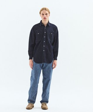 LENO DOUBLE POCKETS SHIRTS《UNISEX》デニムシャツ INDIGO
